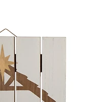Glitzhome® 28" Wooden Nativity Wall Décor