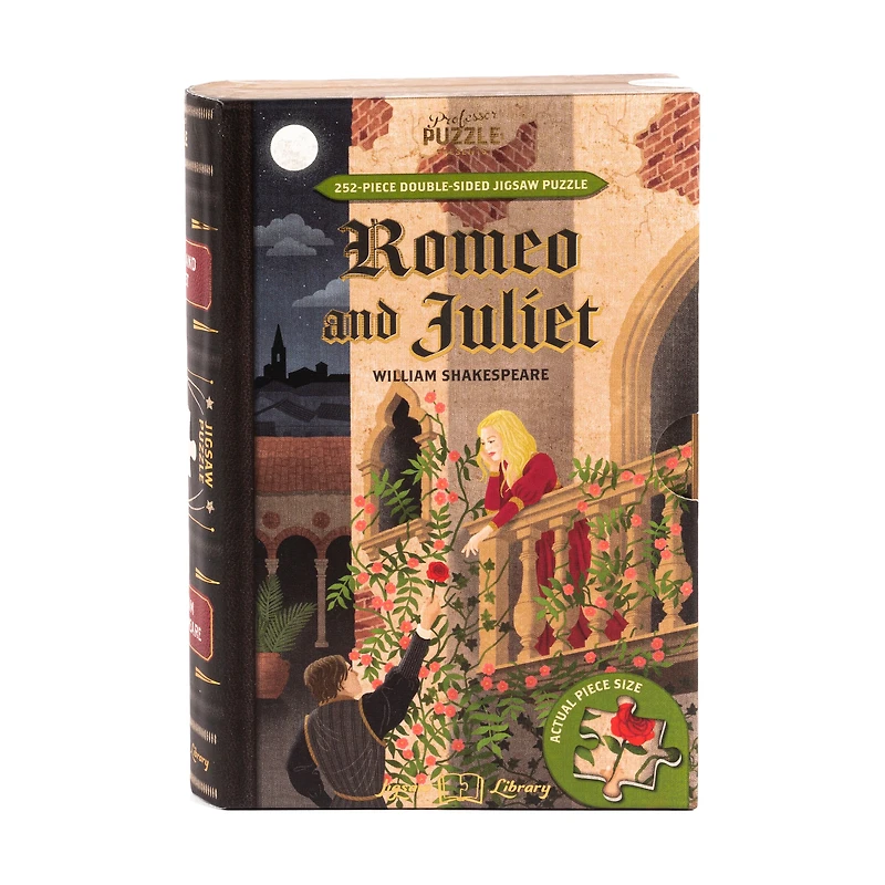 William Shakespeare's Romeo and Juliet Double-Sided Jigsaw Puzzle: 252 Pcs