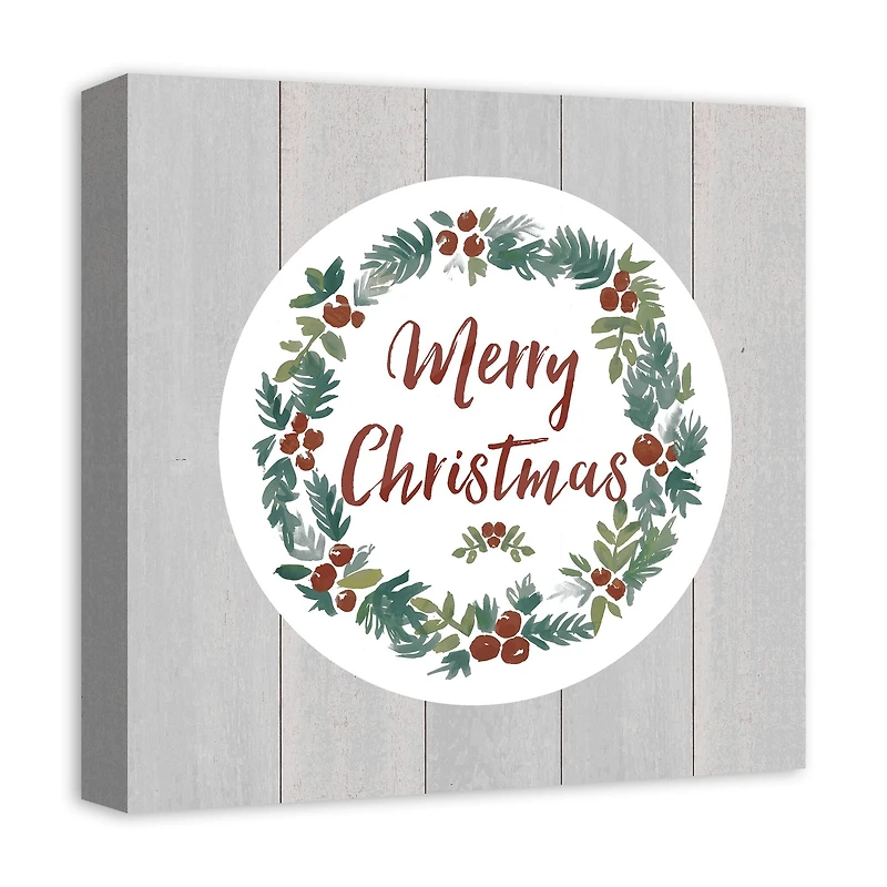 Christmas Wreath Canvas Wall Art