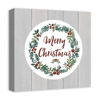Christmas Wreath Canvas Wall Art