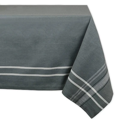DII® 104" Gray French Chambray Tablecloth