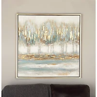 Blue Traditional Lakeside Canvas Wall Art