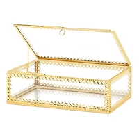 3" Gold Motif Jewelry Box