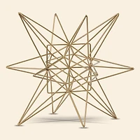 8.5" Gold Metal Star Figurine