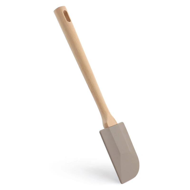 Martha Stewart Beech Wood & Gray Silicone Spatula