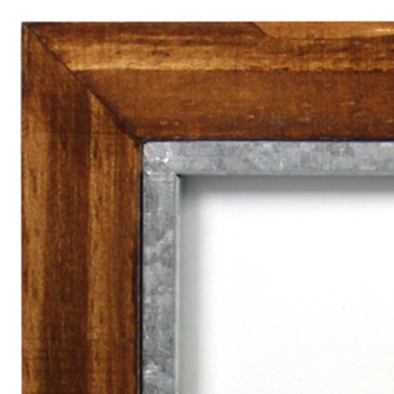 Expressions™ 2 Opening 5" x 7" Walnut & Silver Hinged Collage Frame by Studio Décor®
