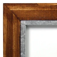 Expressions™ 2 Opening 5" x 7" Walnut & Silver Hinged Collage Frame by Studio Décor®