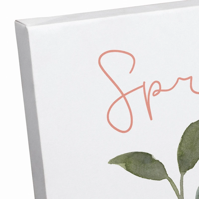 Blue Jay Springtime 16" x 16" Canvas Wall Art