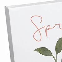 Blue Jay Springtime 16" x 16" Canvas Wall Art