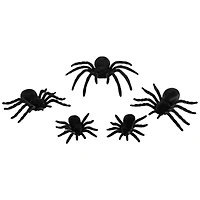 Spiders Halloween Clip-on Decorations - 9.5" - Set of 5