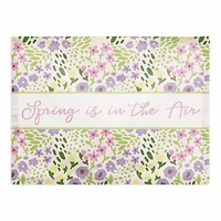 Whimsical Spring Floral Placemat 18" x 14" Cotton Twill Placemat