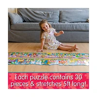 Puzzle Doubles! - ABC & 123 Trains: 60 Pcs