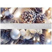 JAM Paper 5" x 7" Holiday Greens Blank Christmas Cards & Matching Envelopes Set, 25ct.