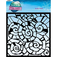 Studio Light Mindful Moodling No.90 Swirly Moodle Stencil, 8" x 8"