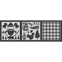 PA Essentials Lumberjack Collection Stencil Set