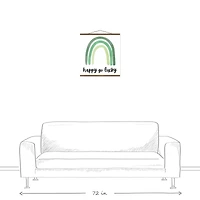 Happy Go Lucky 20 x 20 Teak Hanging Canvas