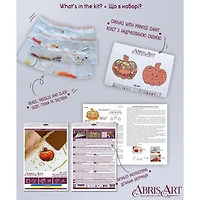 Abris Art Golden Pumpkin Bead Embroidery Decoration Kit