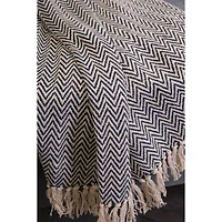 DII® Nautical Blue Handloom Chevron Throw