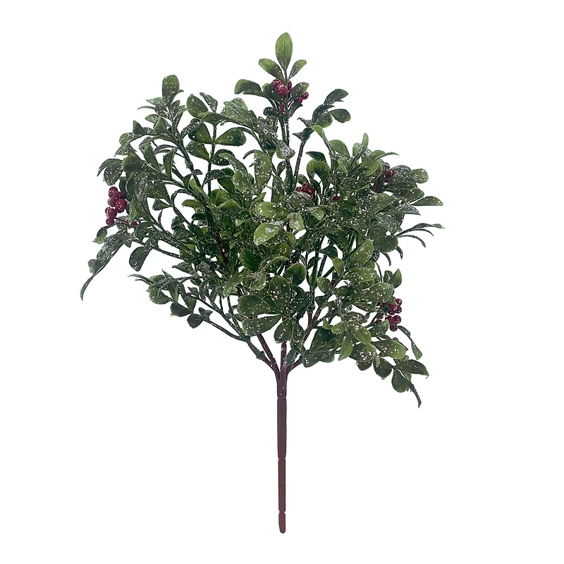 12" Glitter Mistletoe & Berry Pick by Ashland®