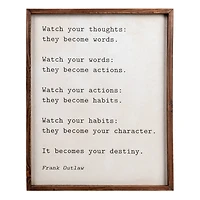 Hello Honey® Framed Destiny Sentimental Phrase Wall Art