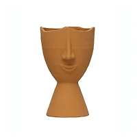 Hello Honey® 12" Terracotta Planter with Face