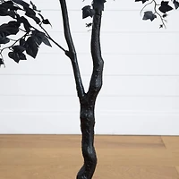 6ft. Artificial Halloween Black Maple Tree