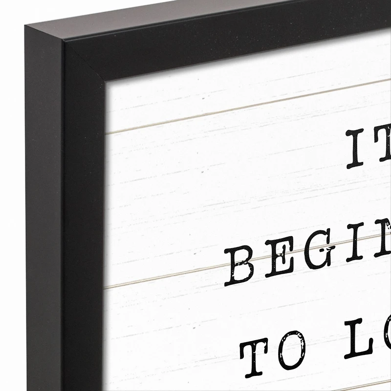 Look Like Christmas Canvas Wall Art In Black Frame