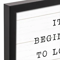 Look Like Christmas Canvas Wall Art In Black Frame