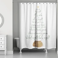 Silent Night Tree 71" x 74" Shower Curtain
