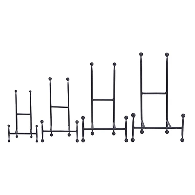 Black Metal Modern Easel Set