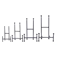 Black Metal Modern Easel Set