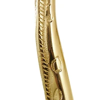 Gold Aluminum Giraffe Sculpture Set