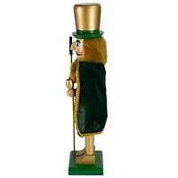 15" Green & Gold Luck of the Irish Christmas Nutcracker