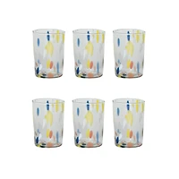 Hello Honey® 10oz. Blown Confetti Drinking Glasses, 6ct.