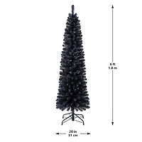 6ft. Unlit Black Sparkle Artificial Christmas Tree by Ashland®