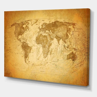 Designart - Ancient Map of The World X