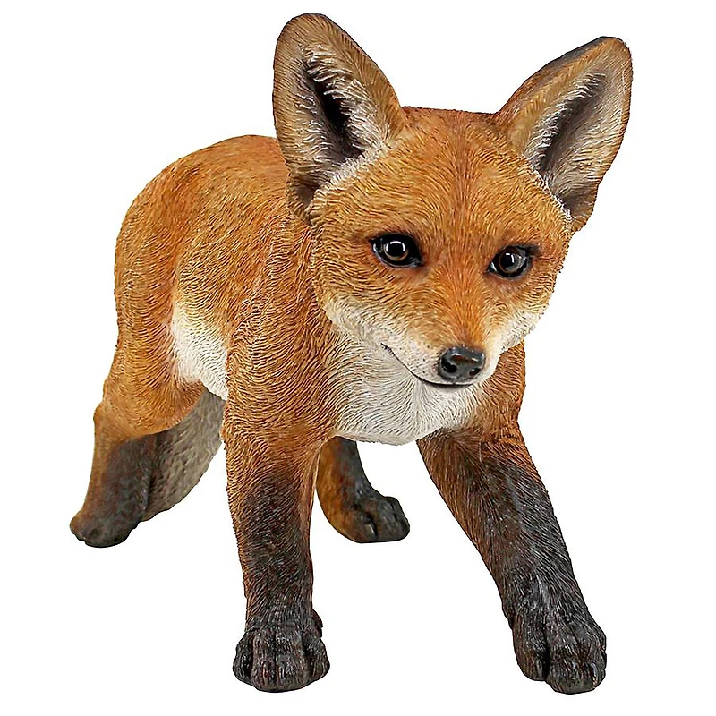 Design Toscano 10.5" Cavorting Carmine Baby Red Fox Statue