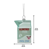 4.25" Almond Milk Glass Ornament by Ashland®