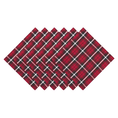 DII® Glad Tidings Plaid Napkin Set, 6ct.