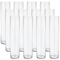 12 Pack: Clear Glass Cylinder Vase by Ashland®