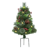 30" Pre-Lit Urn Filler with Battery-Operated Timer, 2ct.