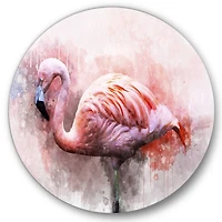 Designart - Portrait of Pink Flamingo V