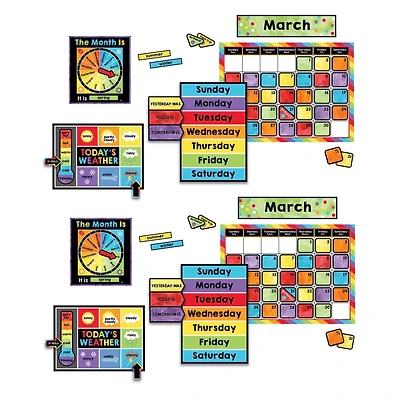 Carson Dellosa® Celebrate Learning Calendar Bulletin Board Set, 2 Sets of 172 pieces