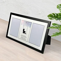 Simply Essentials™ 3 Opening Black Collage Frame with Mat by Studio Décor