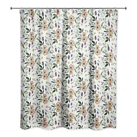 Fall Floral Pattern Shower Curtain