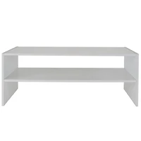 Organize It All White 2 Shelf Stackable Shoe Rack