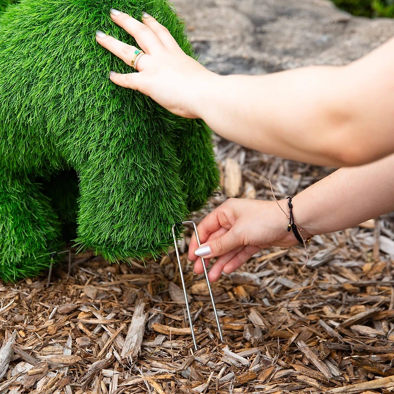 18in. UV Resistant Artificial Grass Garden Plush Topiary Puppy Dog (Indoor/Outdoor)