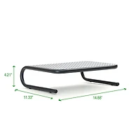 Mind Reader Black Metal Monitor Stand