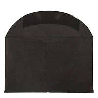 JAM Paper 3.63" x 2.38" Black Linen Mini Envelopes, 50ct.