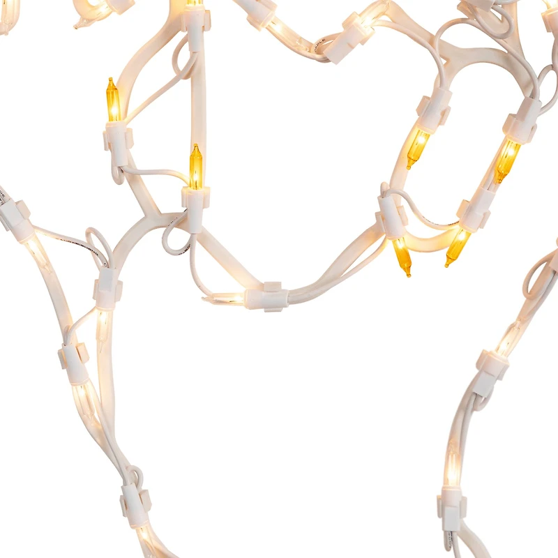 15" Lighted Ghost Halloween Double Sided Window Silhouette Decoration